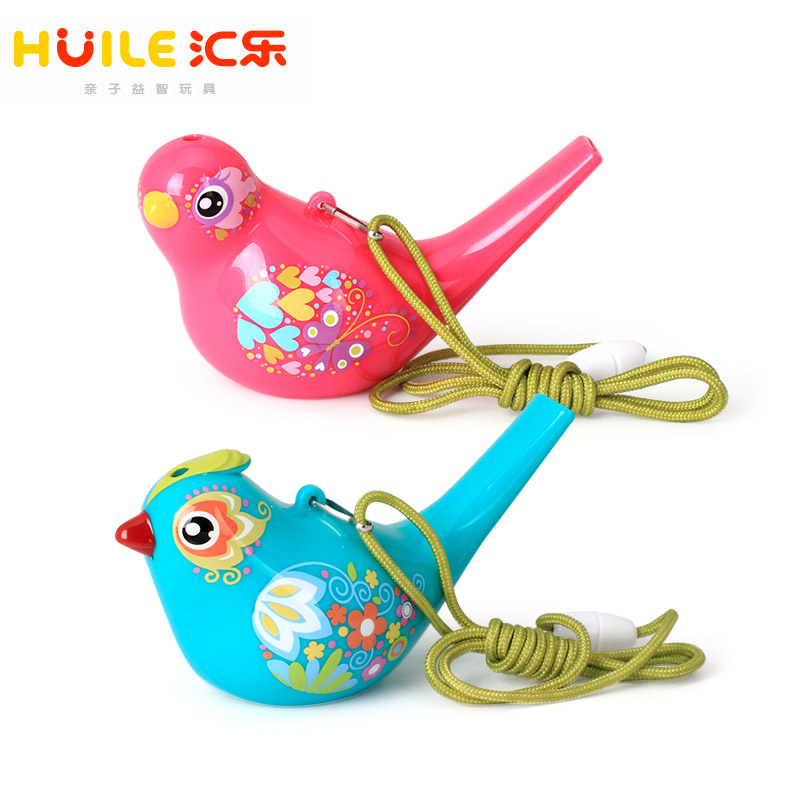 Huile waterbird music Bird whistle whistle Children's baby blowing horn Musical instrument Painted month water play toy