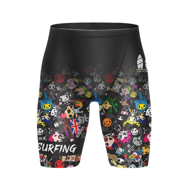 New Quick-Drying Professional Swimming Surfing Training Boxer Briefs Men's Adult Beach Vacation Casual Swimming Trunks Shorts