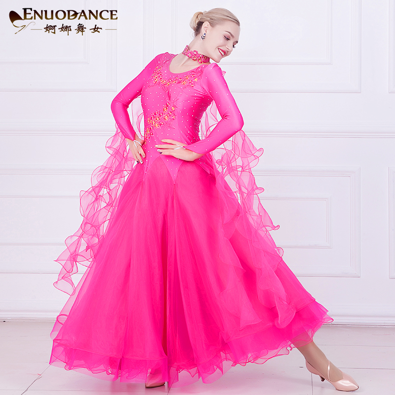 Modern dance dress New national standard dance 2018 social dance dress Waltz dress dress dance suit