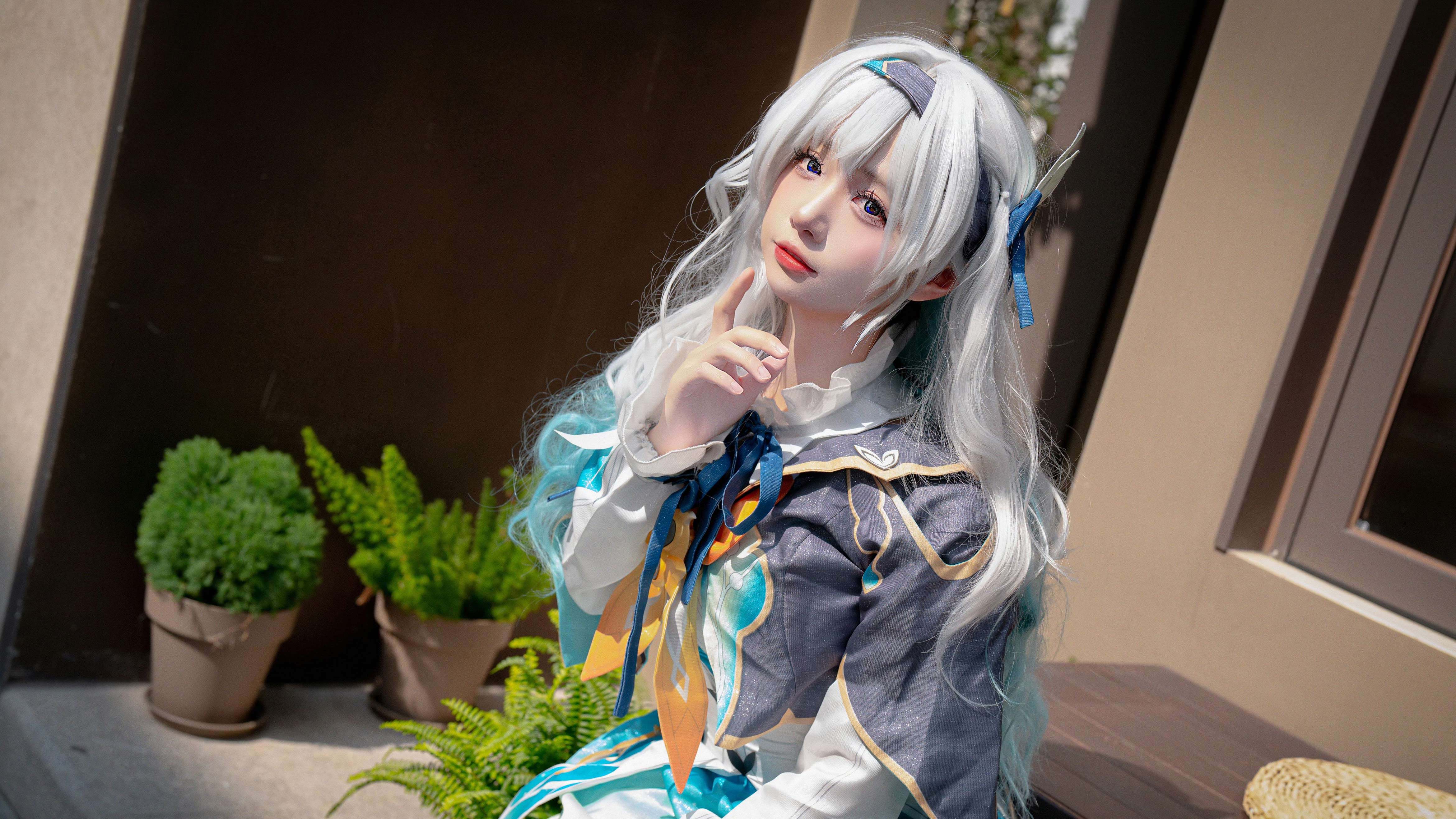 崩坏星穹铁道流萤 cos 外景写真 4K 高清无水印壁纸