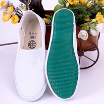 Dust-free bai bu xie work shoes men jing dian xie shoes breathable universal kuan a pedal wu chen xie factory cool lazy