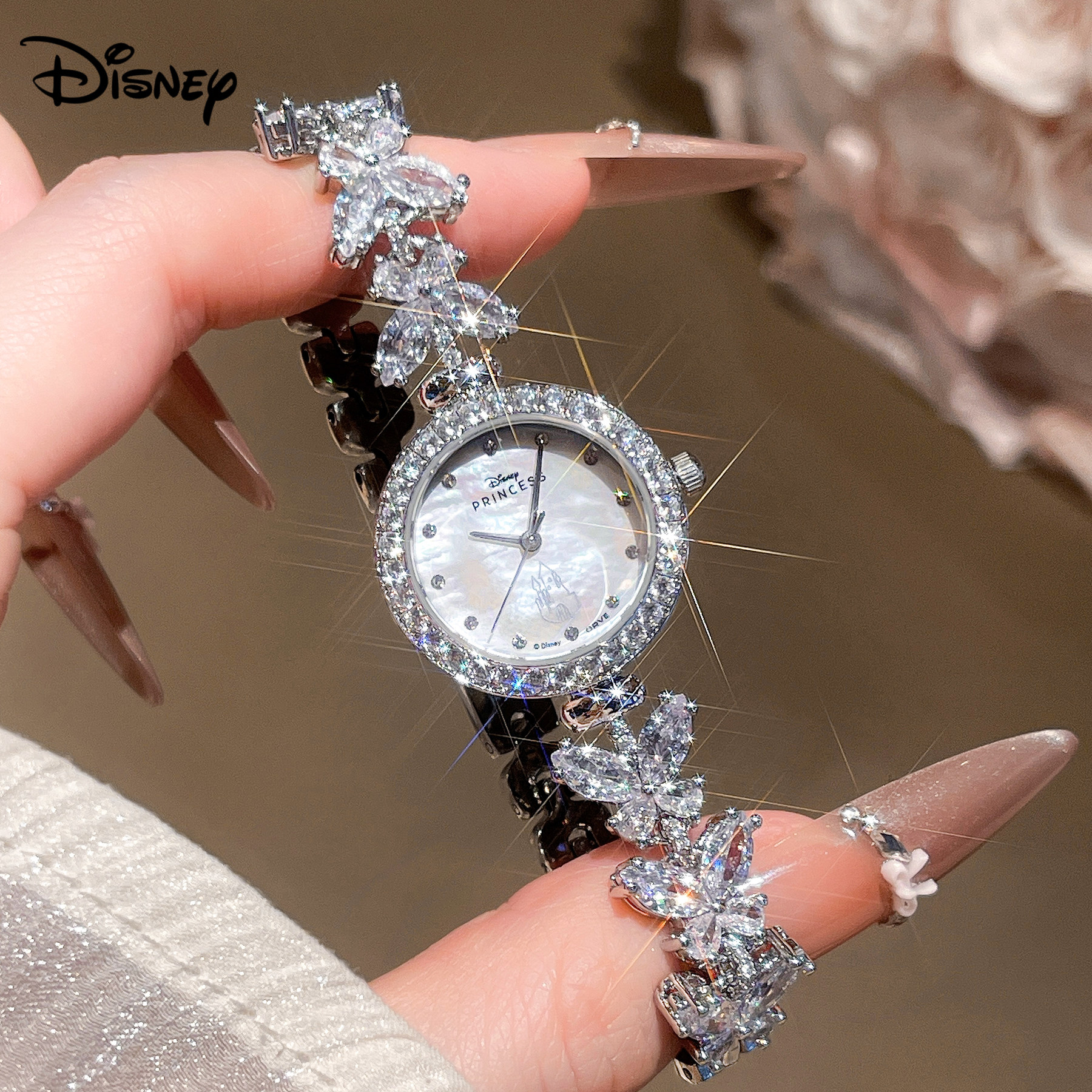 Disney butterfly watch роскошные женские часы высокого класса light luxury на день рождения 520 подарок для подруги девушки жены