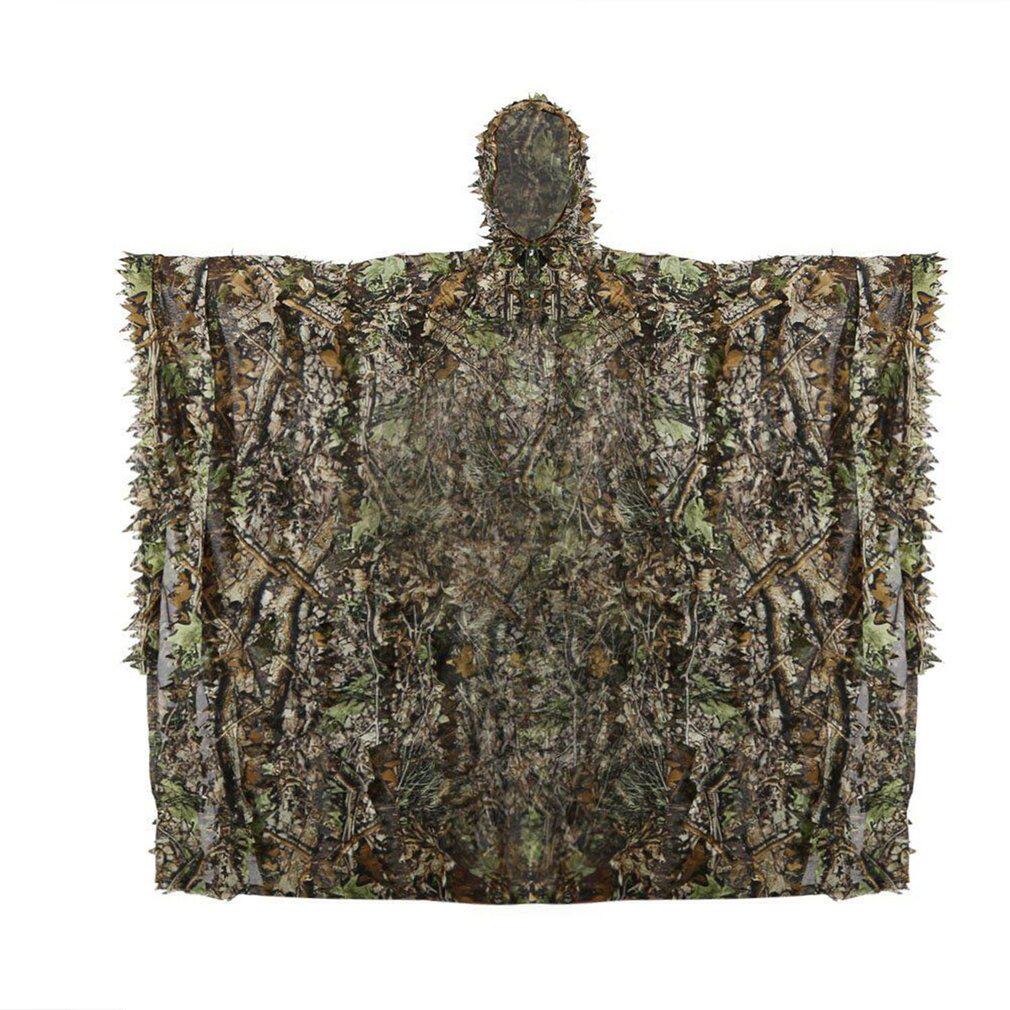 Maple Leaf Three-dimensional Clothing 3D Breathable Cloak Camouflage Clothing Camouflage Clothing Hunting Dead Leaf Clothing Cloak Poncho