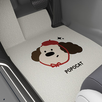 Cartoon Car Floor Mats for Girls Car Main Driver Mat Single Piece Thickeneded Wire Ring Floor Mat Special Car Wear-Resistant Mat