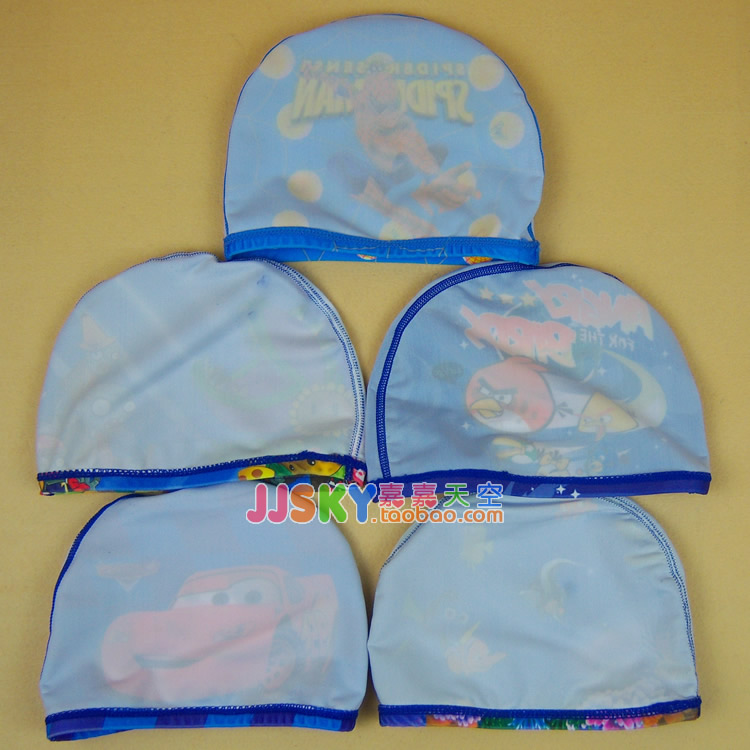Trẻ em Mũ bơi Bé gái Ba Công chúa Dora KT Mèo Thực vật Cuộc chiến Angry Birds Thiết bị bơi Người nhện - Mũ bơi mũ bơi thi đấu	