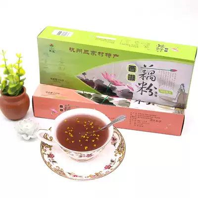Hangzhou specialty breakfast brewing beverage Sanjia Village instant Lotus Lotus osmanthus lotus seed red jujube original Xihu lotus root powder 240g