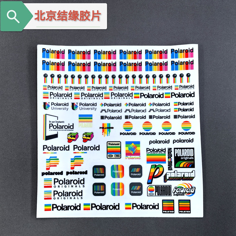 Polaroid Camera Body Stickers, Water Transfer Stickers, Polaroid Photo Paper Border Stickers