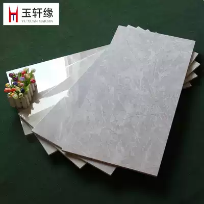 Modern minimalist wall brick living room kitchen interior wall 400x800 powder room tiles imitation marble gray mirror tiles