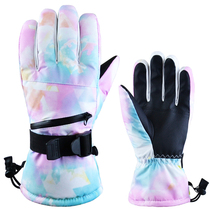 Clearance specials Gloves men and women winter warm and cold protection riding cycling skiing windproof waterproof touch screen play mobile phone thick