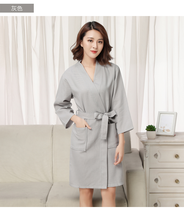 Áo choàng tắm bằng vải bông nam và nữ đôi áo choàng khách sạn áo choàng thấm nước mùa hè mỏng đồ ngủ gợi cảm cotton áo choàng mùa đông nam giới