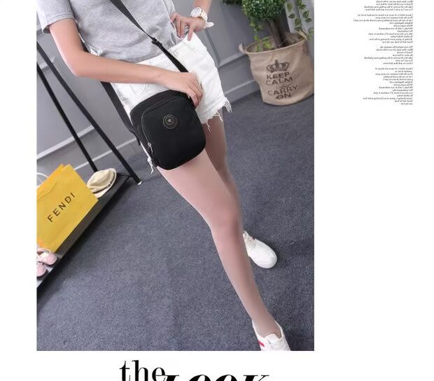 Bà chéo chéo túi vải chéo vai đeo túi nữ trung niên túi nylon Túi vải Oxford túi nhỏ giản dị túi xách nữ đeo chéo