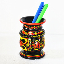 Sichuan Liangshan Ethnic minority characteristic crafts Zhaojue Yi Lacquerware with ring pen holder