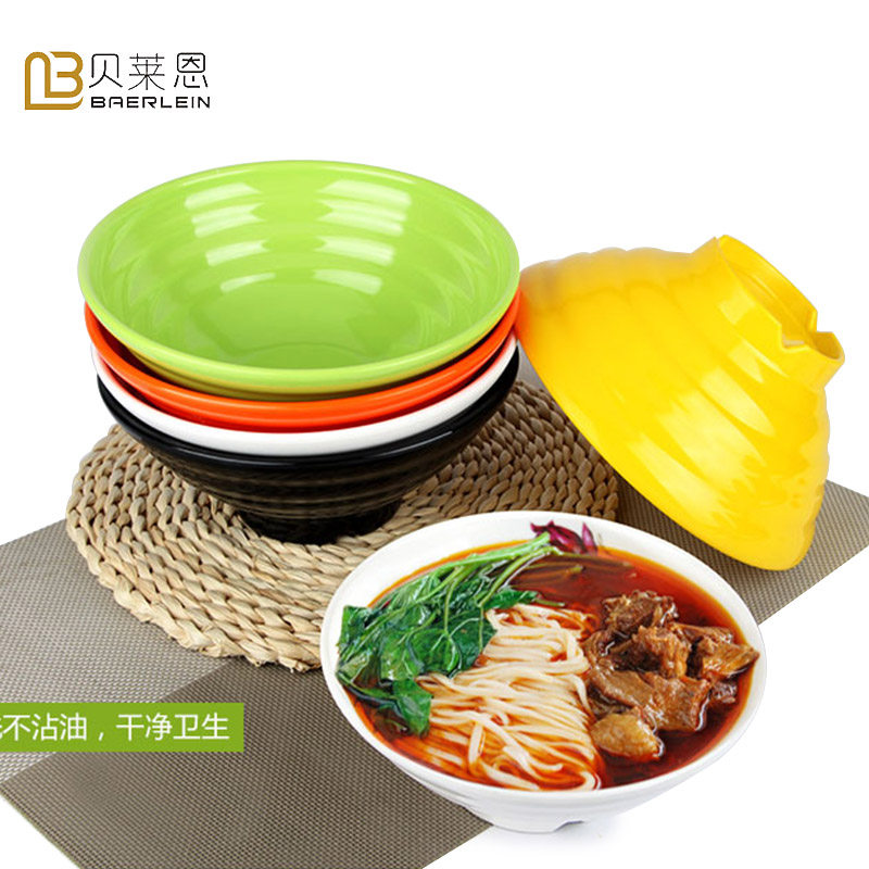 Dense Amine Imitation Porcelain Pull Noodles Bowl Thickened Beef Soup Bowl Powder Noodles Bowl Foam Noodle Bowl special bowl Commercial noodle bowl Spicy Hot Bowl