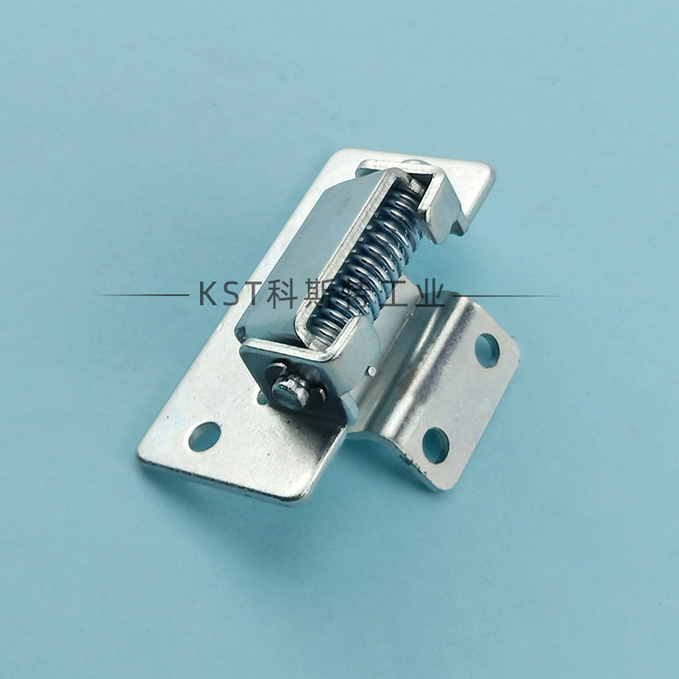 Automatic opening door - to - door Industrial small exposed hinge iron - plated galvanized T - type pairing with spring hidden