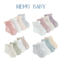 Clearance baby socks ultra-thin mesh breathable combed cotton boneless loose newborn baby socks Korea