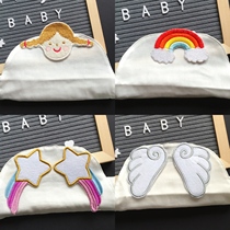 Sweat suction towel 4 layers of cotton gauze baby children embroidery cotton gauze kindergarten baby sweat towel pad back towel