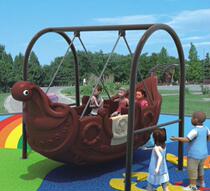 New kindergarten large plastic swing boat swivel chair playground outdoor pirate ship facilities childrens outdoor toys
