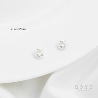 Серебряное 3х6 мм ананасовые бусинки-10