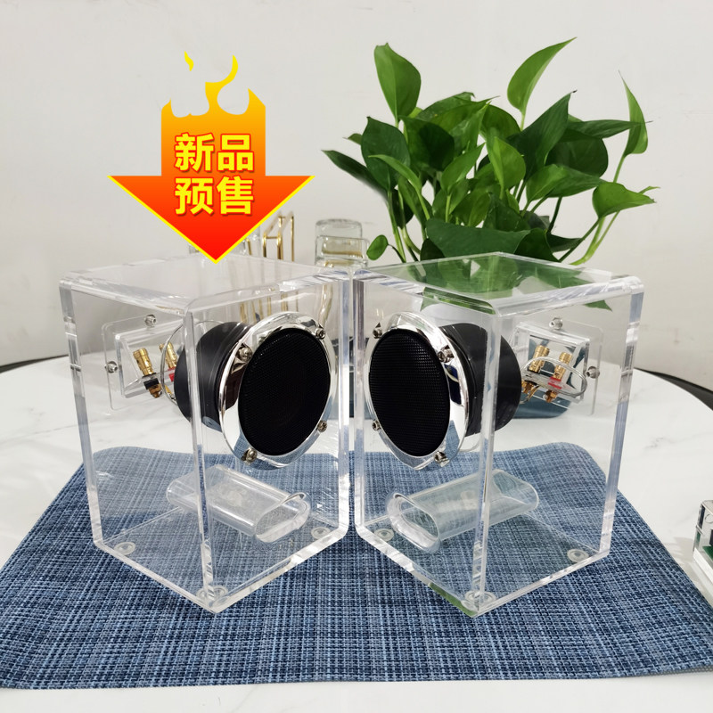 Private custom full transparent acrylic speaker sound 3 inch Full frequency B3N Wheehorn HiFi Fever Sound
