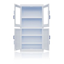 PP Acid-Base Cabinet School Laboratory Reagent Cabinet Double Lock Strong Acid Strong Base Corrosion Protection Dangerous Chemical Medicine Storage Cabinet