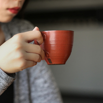 Purple Sands Coffee Cup Mark Cup Retro Creative Coarse Ceramic Water Cup Christmas Gift Lovers Cups Gift Box Suits