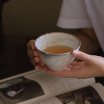 Muchen original design naked burning firewood burning kiln to change the dead retro Chinese style pure handmade large tea master tea cup