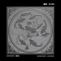 Ancient building floor tiles indoor and outdoor floor tiles square tiles anti-slip antique cement tiles courtyard park Chinese courtyard green bricks