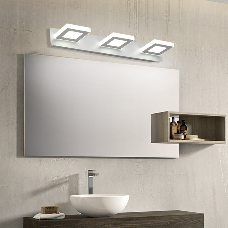 Mirror Lights LED Toilet Free Punched Bathroom Nordic Creative Toilet Waterproof Toilet Modern Simple Mirror Lights
