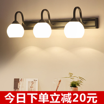American mirror headlight LED bathroom European vanity light Nordic vanity light punch-free mirror cabinet bathroom lighting