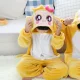 2 mảnh Pyjama động vật phim hoạt hình 3 4 5 trẻ em gái Dongkuan 6 7 9 8 năm khủng long bông bé trai cũ 10