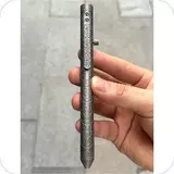 Нейтральный стилус из титанового сплава с полной гравировкой плачущей улыбки Schneider G2 FelhoelterAFK