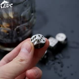 EDC Titanium сплав Color Dice Solid TC4 Sixday Lucky Guesting Boxing Drink Prink Peer Peer Iced Beverage Promotion