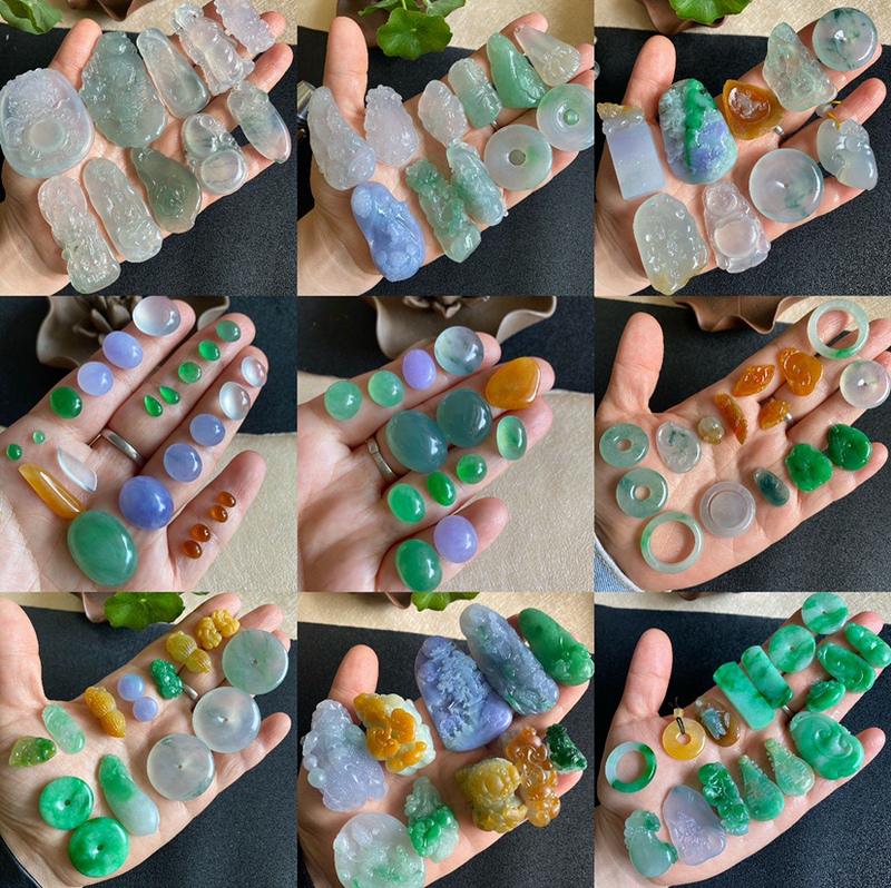 Burmese Jade Raw Material Pendants, Gourd Leaves, Lucky Beans, Buddha, Jade Guanyin, Wei Xin, Daily Updates on Selection of Goods on Social Media