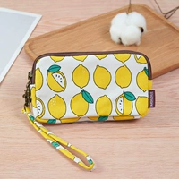 Лимонно-желтый Лимонный Двойная молния среднего размера