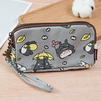 Темно -серая серая тоторо двойной молнии Большой размер