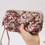 Ткань, мобильный телефон, кошелек, портативная ручка для пожилых людей, маленькая сумка клатч, в корейском стиле