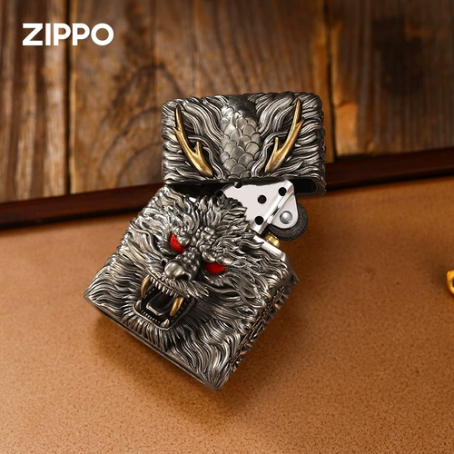 zippo Мужская оригинальная ветрозащитная зажигалка на керосине, подарок на день рождения