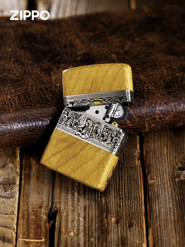 Мужская оригинальная ветрозащитная зажигалка из сандалового дерева на керосине, подарок на день рождения