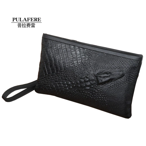 Сумка с петлей на руку, маленькая сумка клатч, вместительный и большой бумажник, из натуральной кожи