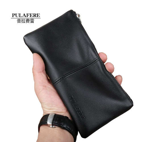 Мужской бумажник, мужская барсетка, маленькая сумка клатч, кожаная сумка с петлей на руку, из натуральной кожи