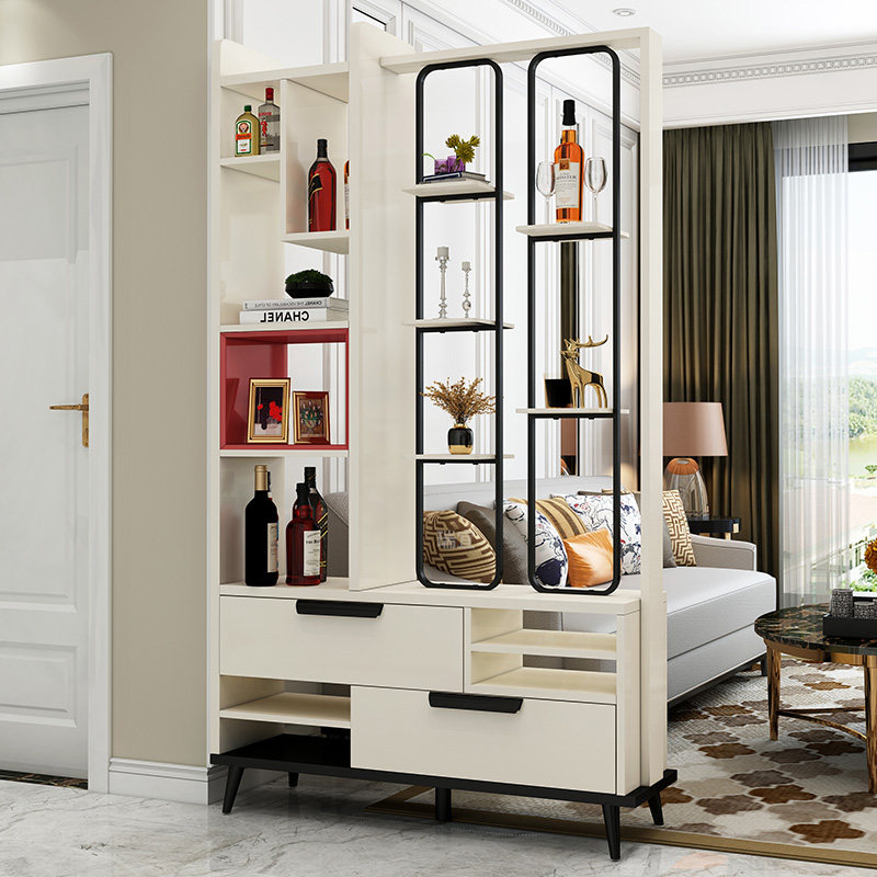 Modern light and luxurious door hall Xuanguan cabinet Living room cubicle cabinet Wine Cabinet Shoes Cabinet STYLE MINIMALIST ENTRANCE DOOR SCREEN DECORATION CABINET