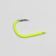 Fluorescent yellow Iseni fishhook imported in bulk with barbed carp grass carp mouth hook explosive hook fishing hook