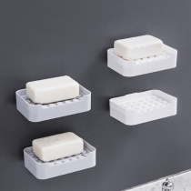 Soap box-free wall-mounted paste creative drain rack home toilet bathroom plastic soap rack