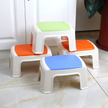 Small stool plastic bench Home Childrens stool thick pedal baby bench adult shoe stool living room coffee table stool