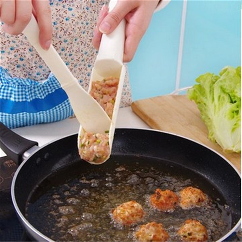 Kitchen DIY fish balls meatballs maker Pellet Molds Hot Pot Balls Balls of Shrimp Balls Processing Spoon Meat Filling