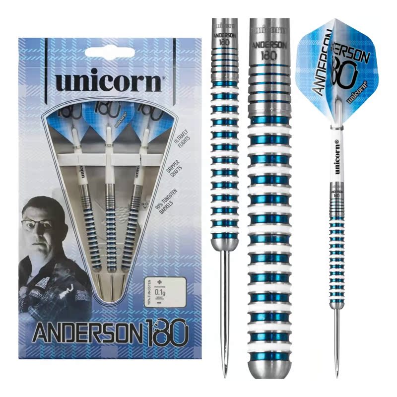 Unicorn Unicorn Anderson 90 tungsten Anderson 180 professional match training straight cylinder 21-23 grams