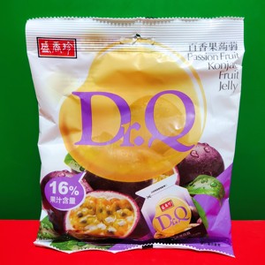 台湾品牌DrQ百香果汁/苹果汁蒟蒻果冻210g 可吸果汁布丁果冻 特惠