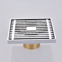  ALZOB dry area shower area multi-purpose copper floor drain high standard electroplating in-line large flow self-sealing deodorant multi-function