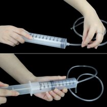 100ml syringe for pumping too much oil with 80cm 160cm long hose each practical can be prepared