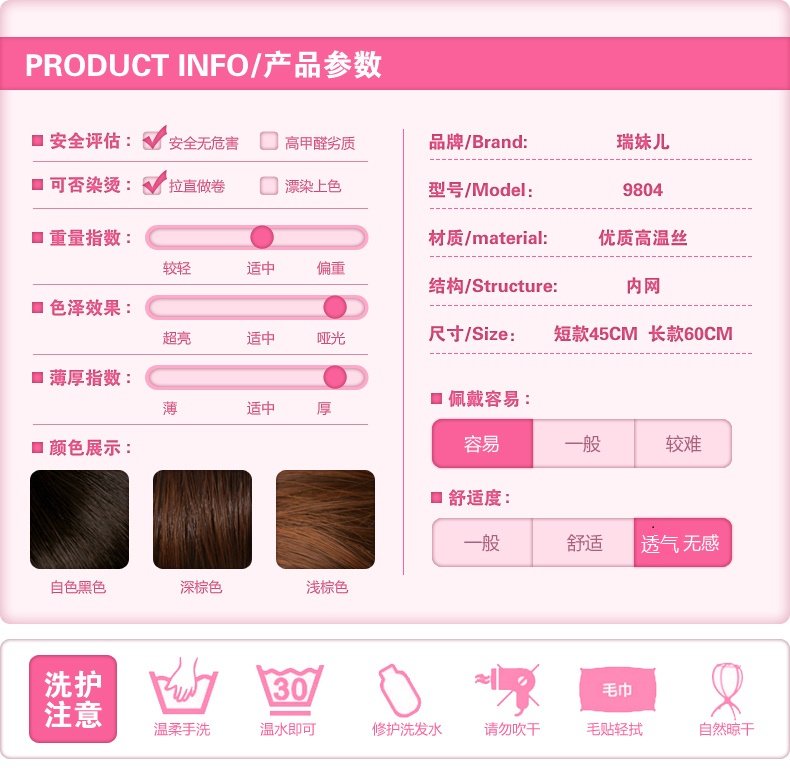 Perruque RMR    tete de poire - Ref 2611478 Image 10